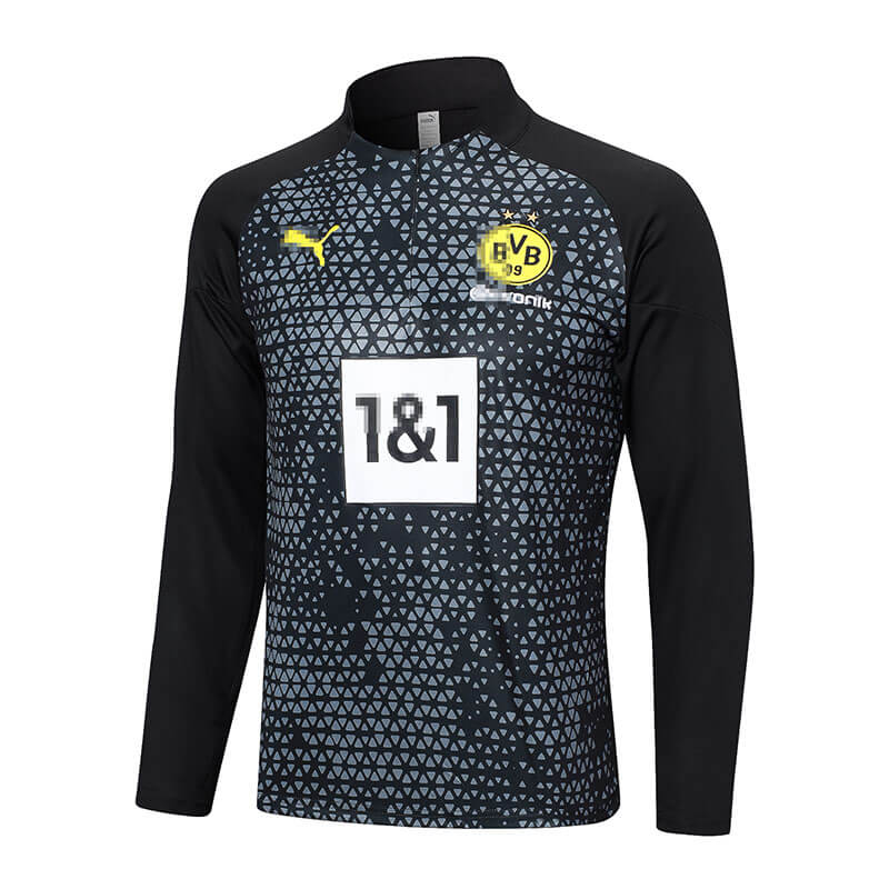 Sudadera Entrenamiento Borussia Dortmund 2023/2024 Negro/Gris